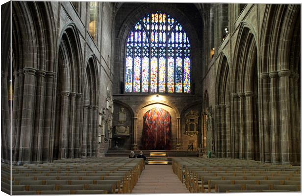 Chester Cathedral Canvas Print by Jacqui Kilcoyne