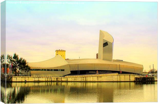 Imperial War Museum North. Canvas Print by Jacqui Kilcoyne