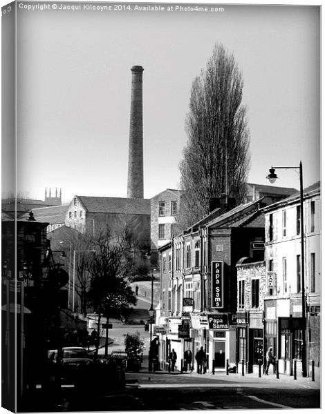 Where Have all the Chimneys Gone?.  Canvas Print by Jacqui Kilcoyne