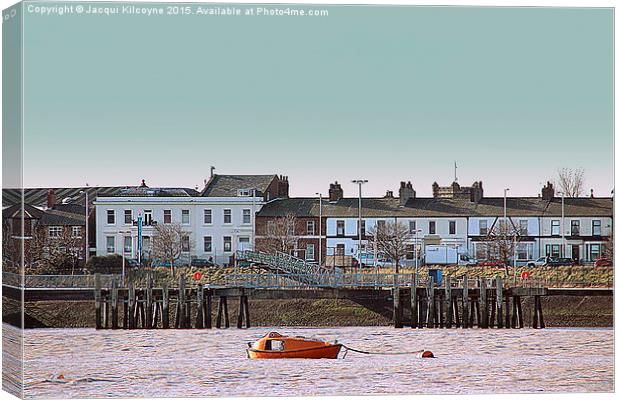 Low Tide at Fleetwood Canvas Print by Jacqui Kilcoyne