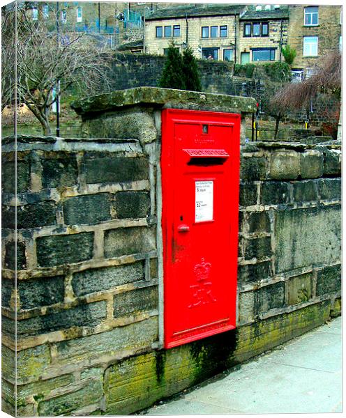 The Post Box in the Wall Canvas Print by Jacqui Kilcoyne