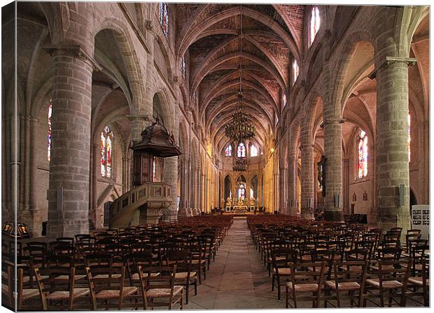 Bazas Cathedral Canvas Print by Irene Burdell