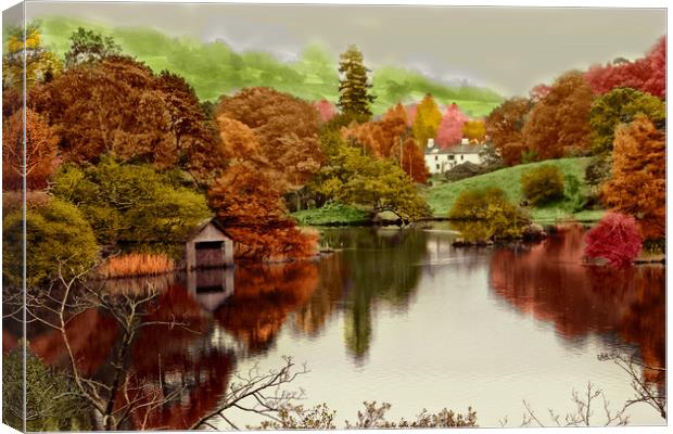 Rydal Water , Cumbria  Canvas Print by Irene Burdell