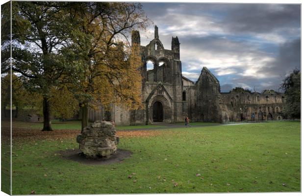 The Abbey Ruins Canvas Print by Irene Burdell