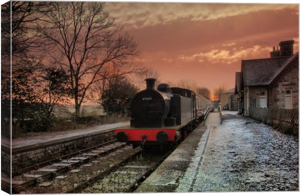 Hawes Station  Canvas Print by Irene Burdell