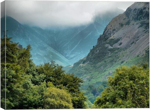 LAKE DISTRICT MOUNTAINS  Canvas Print by Irene Burdell
