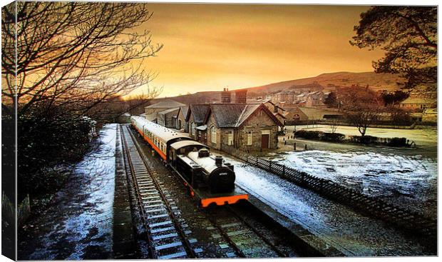 Hawes Station. Canvas Print by Irene Burdell