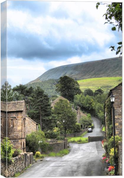 The village of Downham , Lancashire UK Canvas Print by Irene Burdell