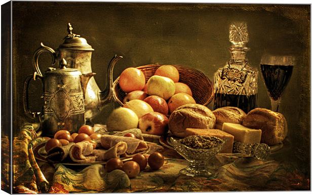 Still Life Lunch Canvas Print by Irene Burdell