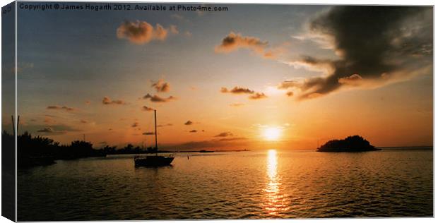 Florida Keys Sunset Canvas Print by James Hogarth