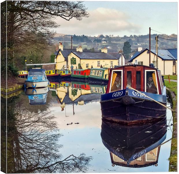The Monmouthshire and Brecon Canal Canvas Print by Steve Liptrot