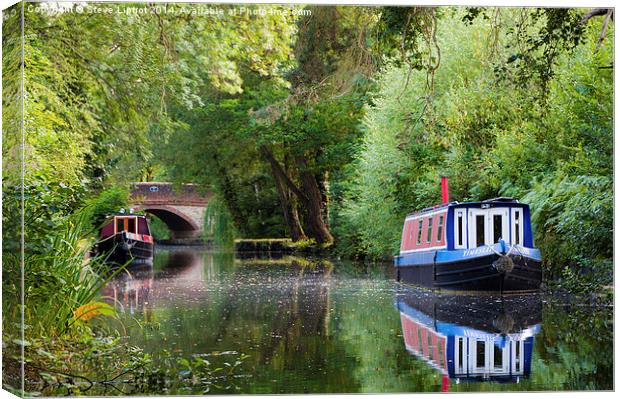  The Basingstoke Canal Canvas Print by Steve Liptrot