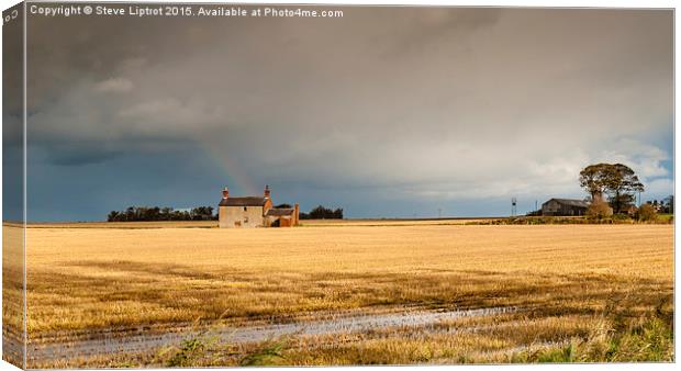  A Lancashire Farm Canvas Print by Steve Liptrot