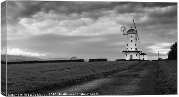 Llancayo windmill Canvas Print by Steve Liptrot