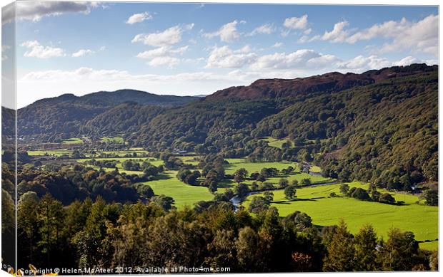 Maentwrog, in the Vale of Ffestiniog Canvas Print by Helen McAteer