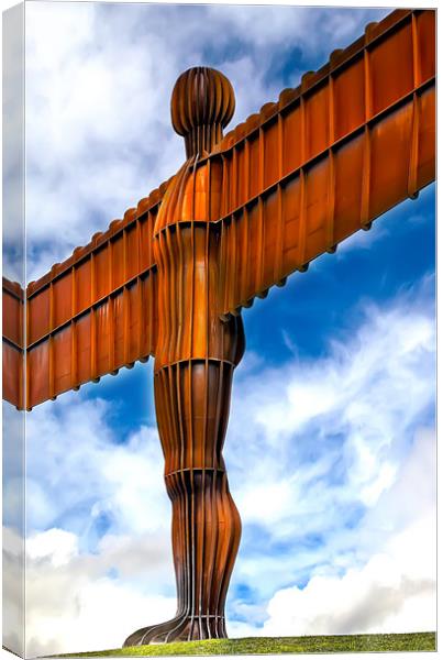Sky Angel Canvas Print by Kevin Tate