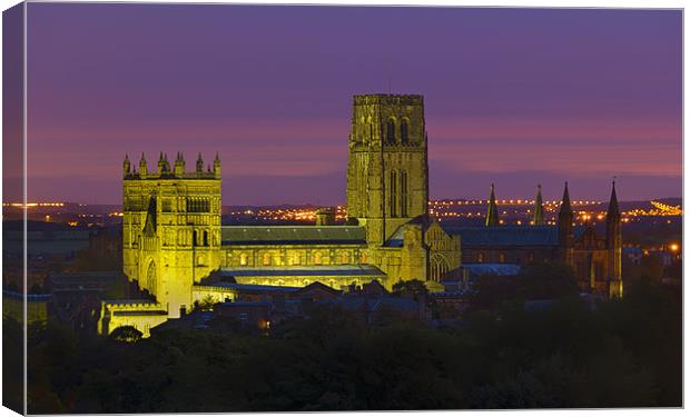 Durham Cathedral at Night Canvas Print by Kevin Tate