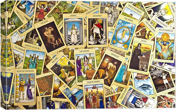 Tarot Montage Canvas Print by Kevin Tate
