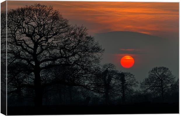 Yorkshire Spring Sunset. Canvas Print by Kevin Tate