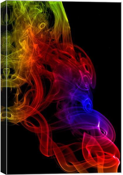 Smoke swirl5 Canvas Print by Kevin Tate