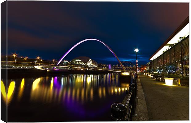 Newcastle Quayside Canvas Print by Kevin Tate
