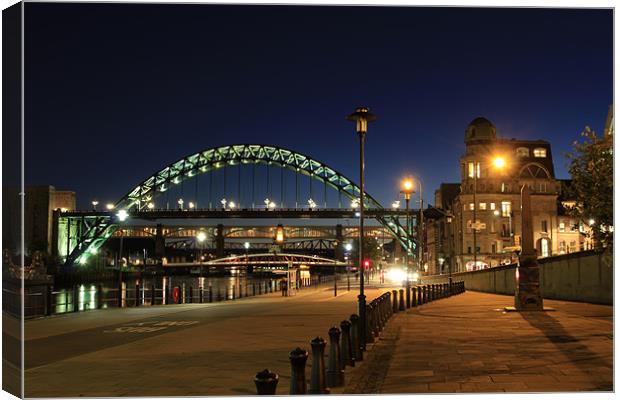 Newcastle quayside Canvas Print by Kevin Tate
