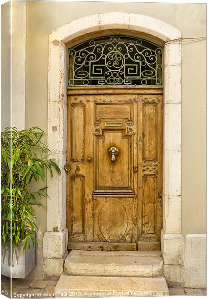 Old wooden door Canvas Print by Kevin Tate