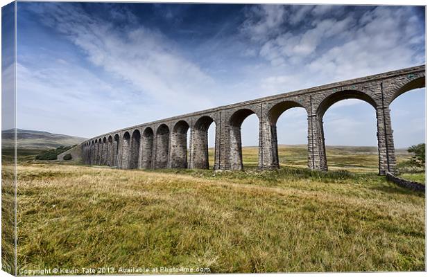 Ribblehead viaduct Canvas Print by Kevin Tate