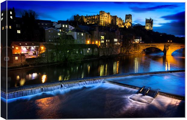 Durham at Night Canvas Print by Kevin Tate