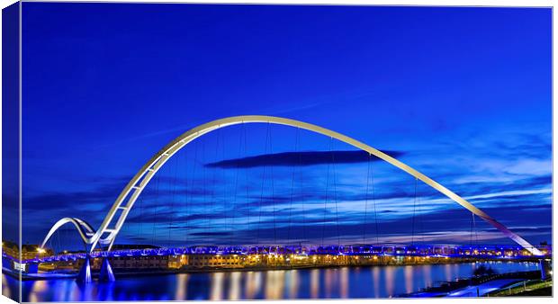 Infinity Bridge Stockton Canvas Print by Kevin Tate