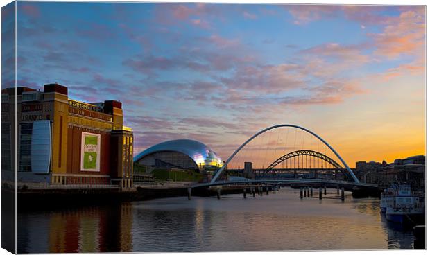 Newcastle Quayside Canvas Print by Kevin Tate
