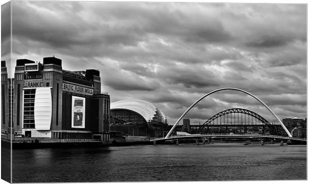 Overcast Quayside Canvas Print by Kevin Tate