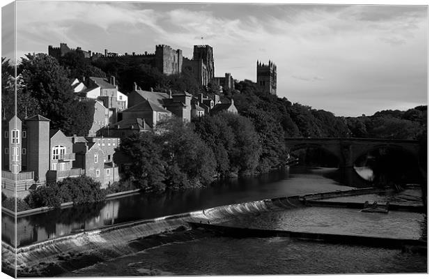Durham Cathedral b&w Canvas Print by Northeast Images