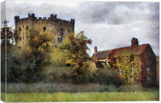 Durham castle keep Canvas Print by Northeast Images