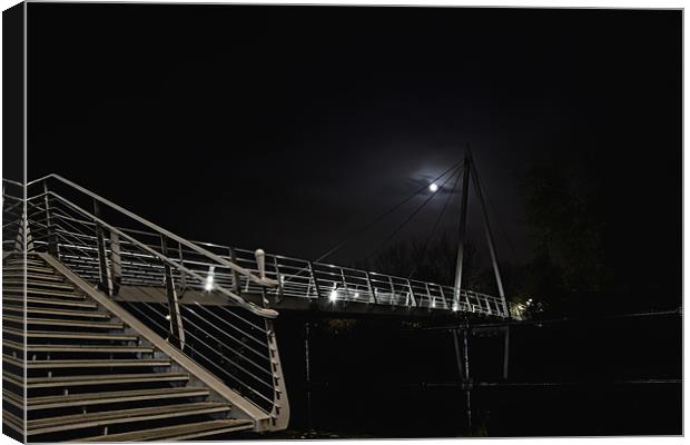 full moon bridge Canvas Print by Northeast Images