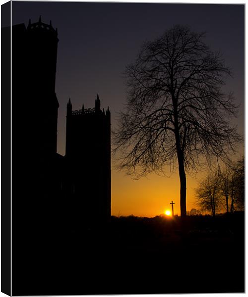 Durham Sunset Canvas Print by Northeast Images