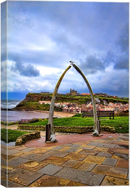 whitby whale bones Canvas Print by Northeast Images