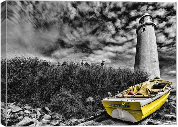 St Mary`s Lighthouse Canvas Print by Northeast Images