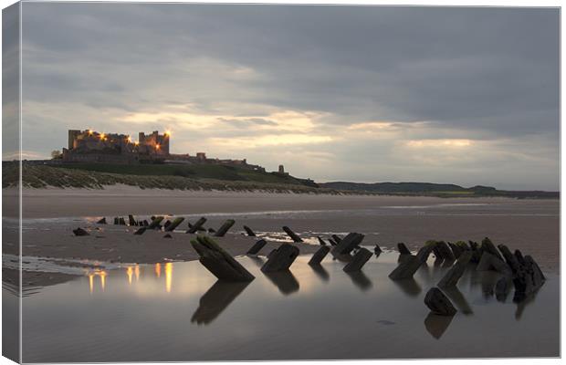 Bamburgh Wreck Canvas Print by Northeast Images