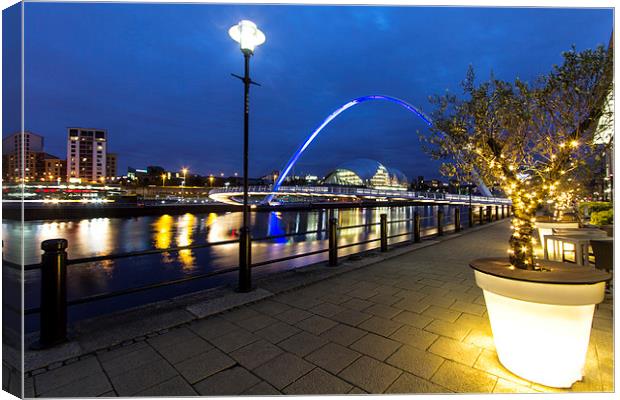 Newcastle Quayside Canvas Print by Northeast Images