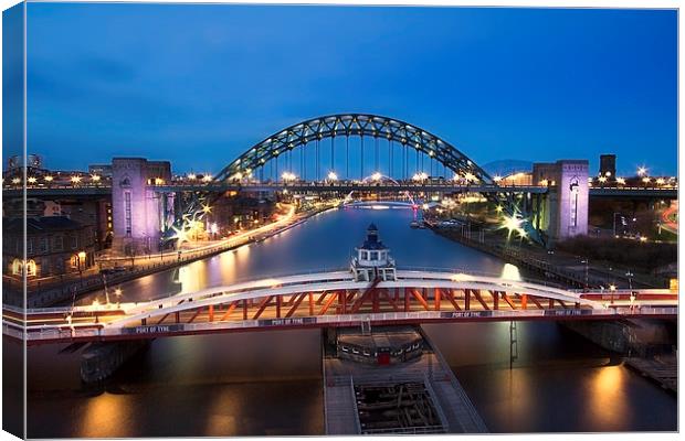 Newcastle Bridges Canvas Print by Northeast Images