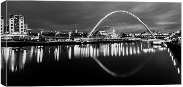 Newcastle Quayside Panaramic Canvas Print by Northeast Images