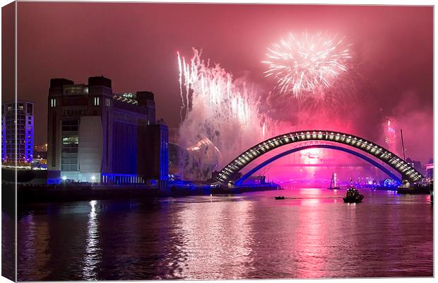  The great north run opening celebrations Canvas Print by Northeast Images