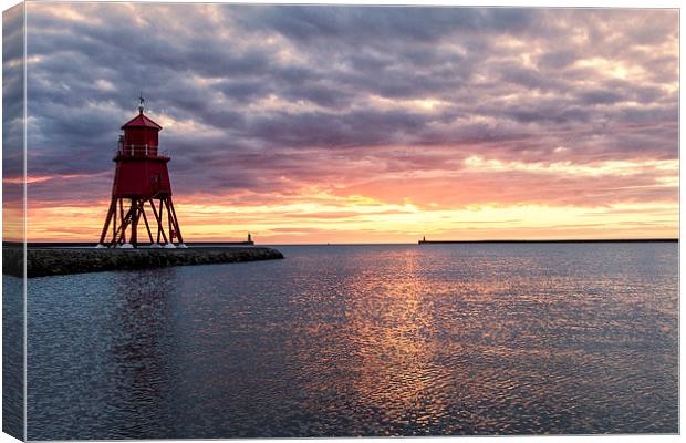  South Shields Sunrise Canvas Print by Northeast Images