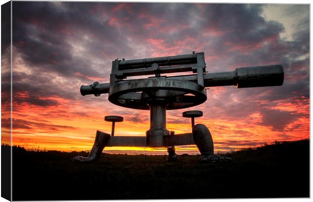  Consett Sunset Canvas Print by Northeast Images