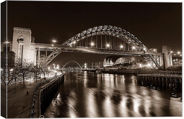  Newcastle Quayside Canvas Print by Northeast Images