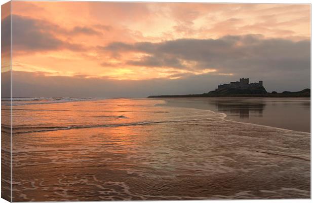  Bamburgh Castle Canvas Print by Northeast Images