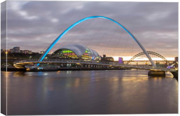 Newcastle Quayside Canvas Print by Northeast Images