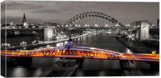 Newcastle Quayside Panorama Canvas Print by Northeast Images