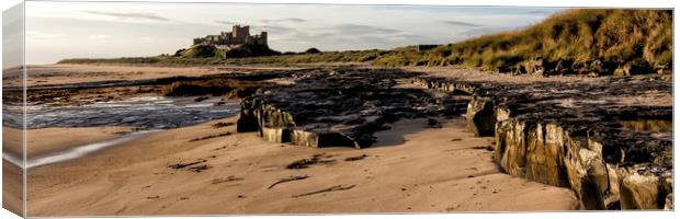 Bamburgh Panorama Canvas Print by Northeast Images